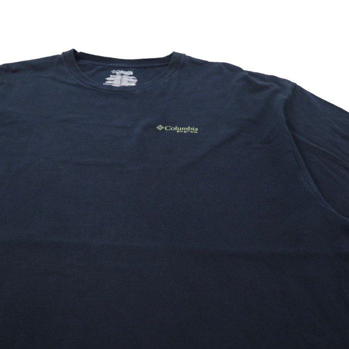 Columbia PFG ビッグサイズ ロゴプリントTシャツ XXL ネイビー コットン バックプリント | Vintage.City 빈티지숍, 빈티지 코디 정보