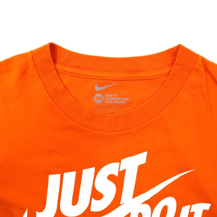 NIKE ビッグサイズ ルーズフィットTシャツ 2XL オレンジ コットン JUST DO IT. スウォッシュロゴ メキシコ製 | Vintage.City 빈티지숍, 빈티지 코디 정보