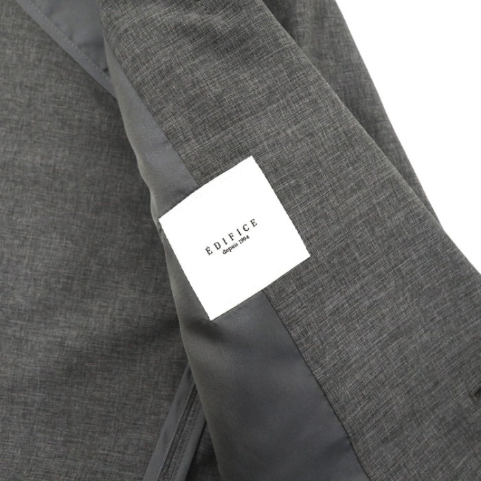 EDIFICE 2Bスーツ セットアップ S グレー ポリエステル 2020年モデル | Vintage.City 古着屋、古着コーデ情報を発信