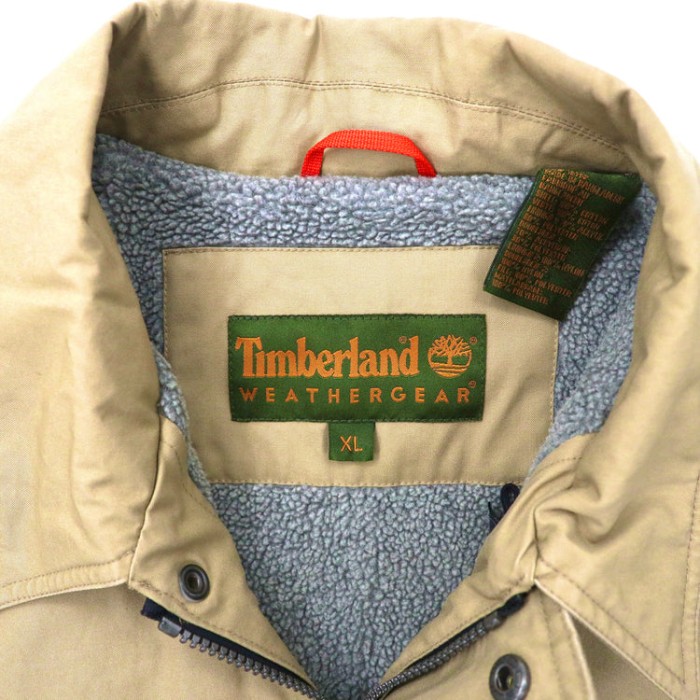 Timberland オーバーコート XL ベージュ コットン ボアフリースライナー 90年代 | Vintage.City 古着屋、古着コーデ情報を発信