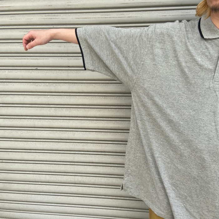 タグ付きデッドストック品 PLATINUMFUBU 半袖ポロシャツ グレー XL 