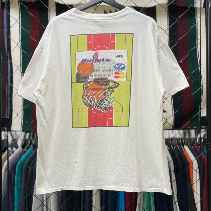 メッセージ ヴィンテージ Tシャツ バスケットボール 90s 企業 アート ...