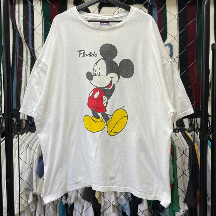 Disneyニューヨーク　ヴィンテージ　ディズニー　コミック　Tシャツ　ミッキーマウス　灰色