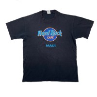 Lsize Hard Rock Cafe logo TEE ハードロックカフェ マウイ島 半袖 Tシャツ ロゴ 24033005 | Vintage.City 古着屋、古着コーデ情報を発信