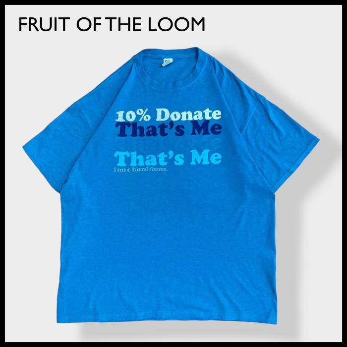 FRUIT OF THE LOOM】XL ビッグサイズ Tシャツ バックロゴ プリント ...
