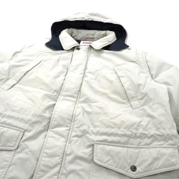 McGREGOR セーリングダウンジャケット LL ホワイト ポリエステル ドロスト フード着脱式 90年代 | Vintage.City 古着屋、古着コーデ情報を発信