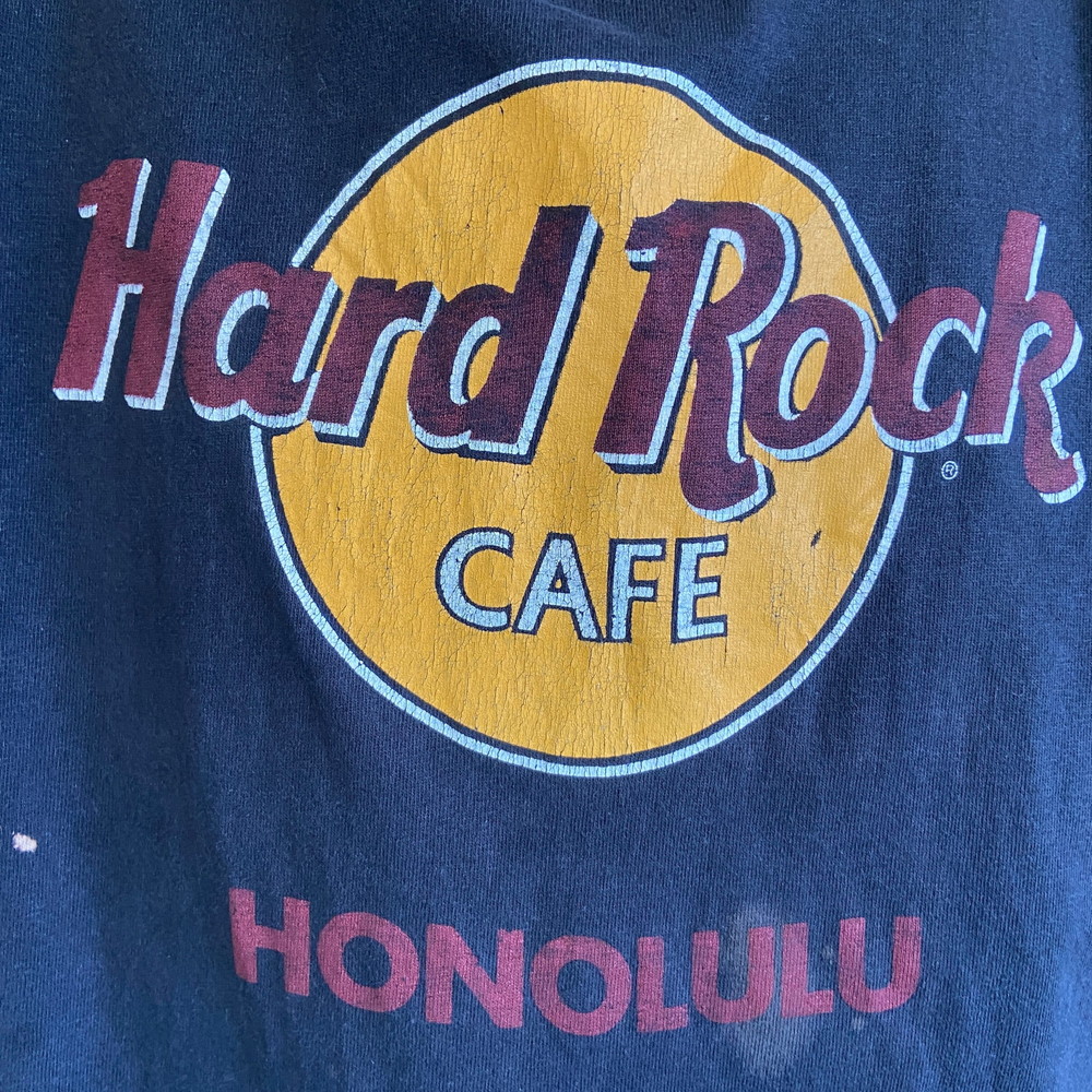 USA製 90年代 HARD ROCK CAFE HONOLULU ハードロックカフェ ロゴ