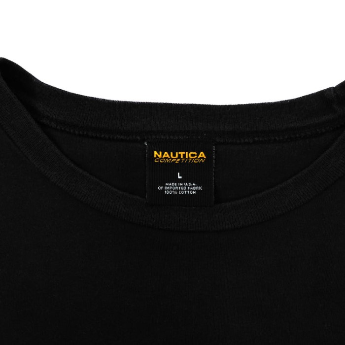 USA製 NAUTICA ビッグサイズ ロングスリーブTシャツ L ブラック コットン サイドライン 両面プリント 00年代 | Vintage.City 빈티지숍, 빈티지 코디 정보