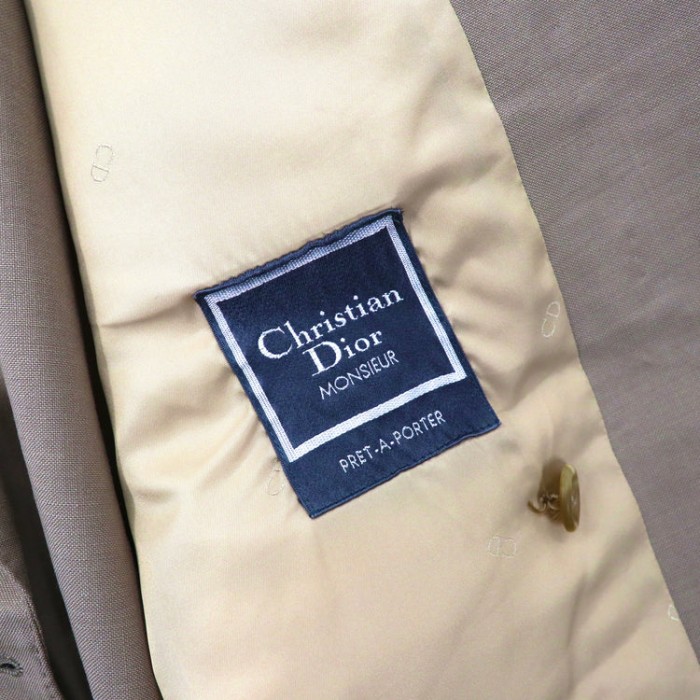 Christian Dior MONSIEUR ダブルブレストジャケット 170 ベージュ ウール 90年代 日本製 | Vintage.City 빈티지숍, 빈티지 코디 정보