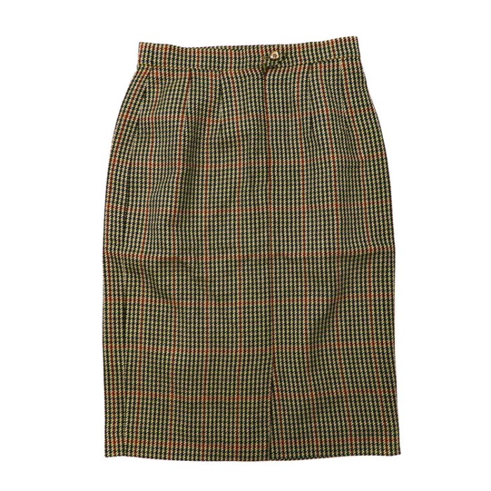 イギリス製 DAKS スカート 10 ブラウン チェック ウール オールド | Vintage.City 빈티지숍, 빈티지 코디 정보