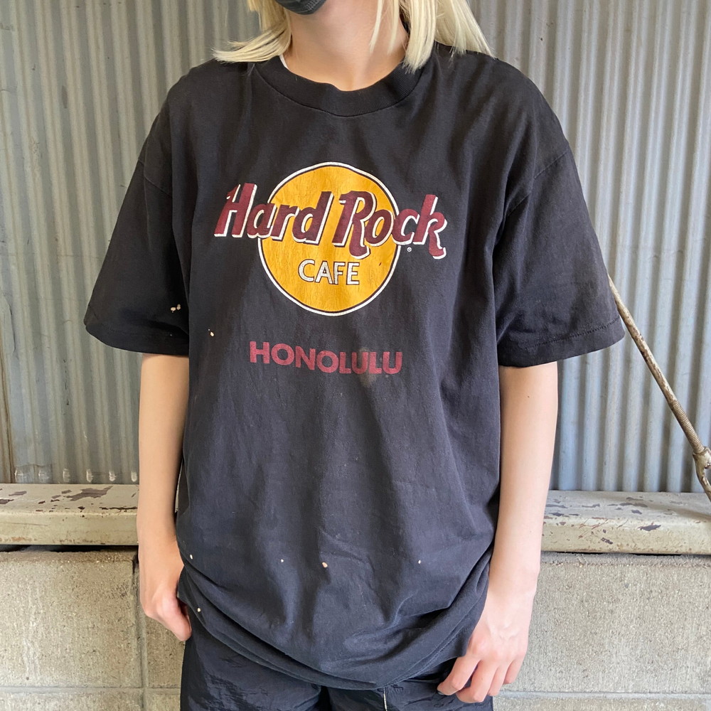 USA製 90年代 HARD ROCK CAFE HONOLULU ハードロックカフェ ロゴ ...