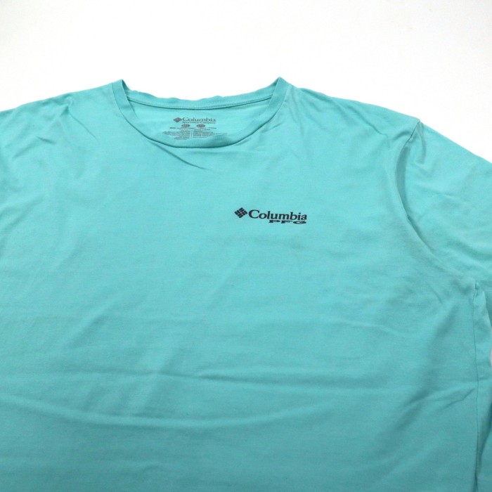 Columbia PFG ロゴプリントTシャツ XXL ブルー コットン バックプリント | Vintage.City 빈티지숍, 빈티지 코디 정보