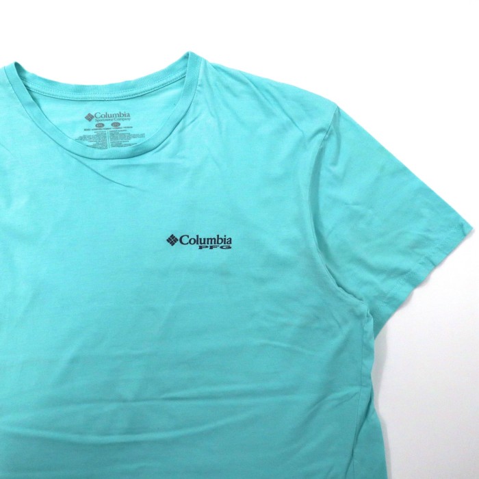 Columbia PFG ロゴプリントTシャツ XXL ブルー コットン バックプリント | Vintage.City 古着屋、古着コーデ情報を発信