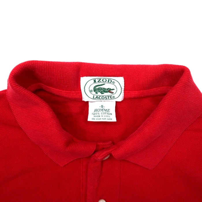USA製 IZOD LACOSTE ポロシャツ S レッド コットン ワンポイントロゴ 80年代 | Vintage.City 古着屋、古着コーデ情報を発信