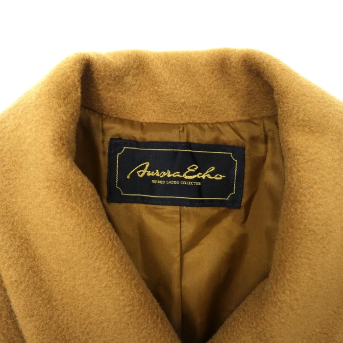 カシミヤ Aラインコート M ベージュ ウール 金ボタン 80年代 日本製 | Vintage.City 古着屋、古着コーデ情報を発信