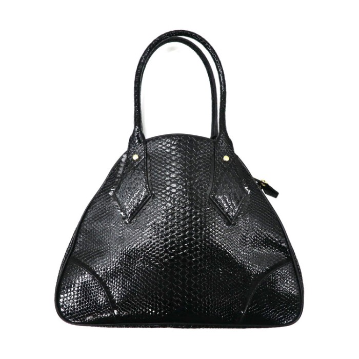 Vivienne Westwood ANGLOMANIA ハンドバッグ ブラック レザー FRILLY SNAKE 12-02-951014 5242V | Vintage.City 빈티지숍, 빈티지 코디 정보