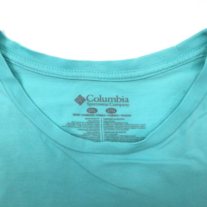 Columbia PFG ロゴプリントTシャツ XXL ブルー コットン バックプリント | Vintage.City 古着屋、古着コーデ情報を発信