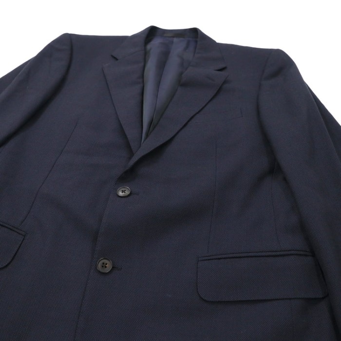 BURBERRY 2Bテーラードジャケット AB7 ネイビー ウール SUPER 100s オールド 日本製 | Vintage.City 古着屋、古着コーデ情報を発信