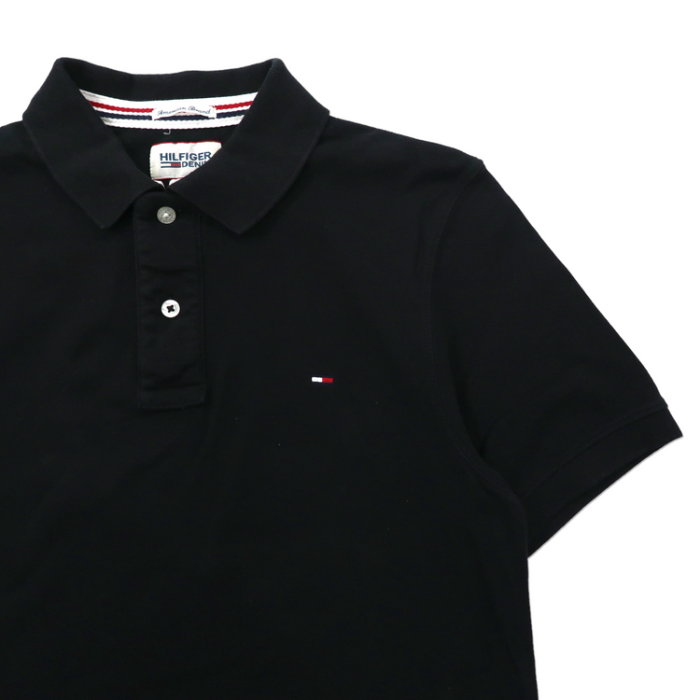 HILFIGER DENIM ポロシャツ S ブラック コットン American Brand | Vintage.City 빈티지숍, 빈티지 코디 정보