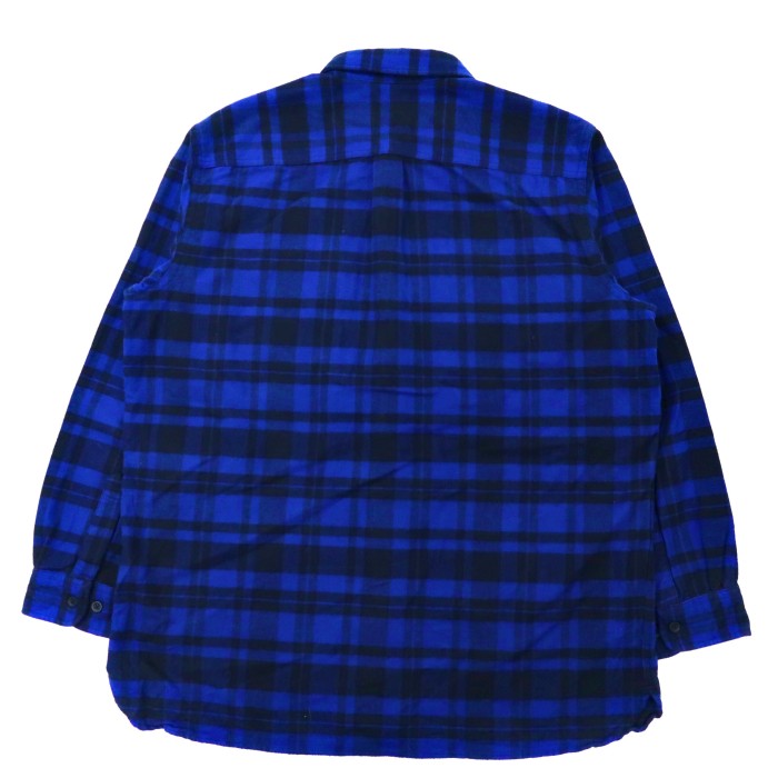 L.L.Bean シャミークロスシャツ ボタンダウンシャツ XL ブルー チェック コットン TRADITIONAL FIT スリランカ製 | Vintage.City 古着屋、古着コーデ情報を発信