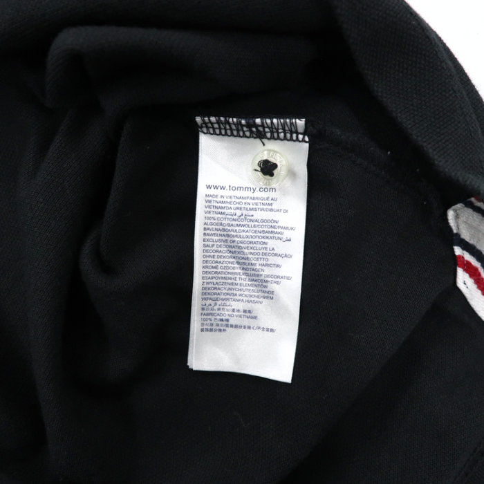 HILFIGER DENIM ポロシャツ S ブラック コットン American Brand | Vintage.City 빈티지숍, 빈티지 코디 정보