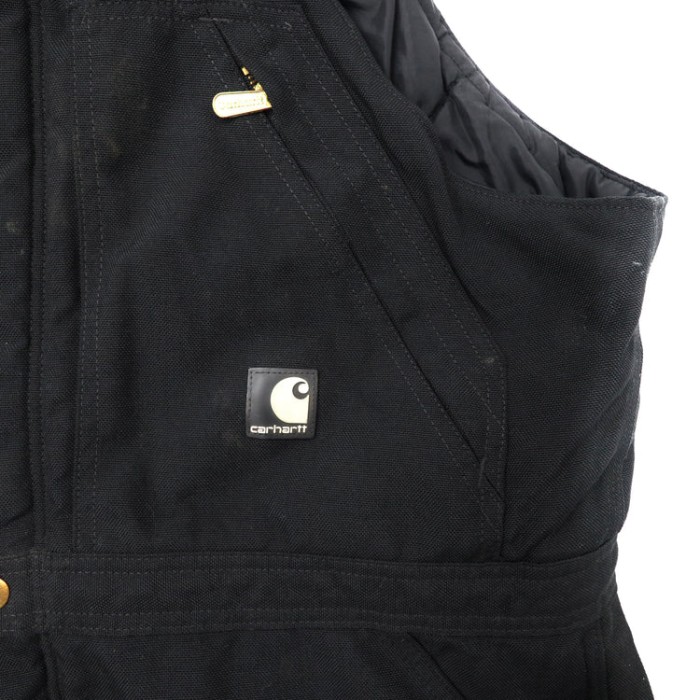 USA製 carhartt ダブルニー オーバーオール 38 ブラック 90年代 ナイロン キルティングライナー | Vintage.City 古着屋、古着コーデ情報を発信