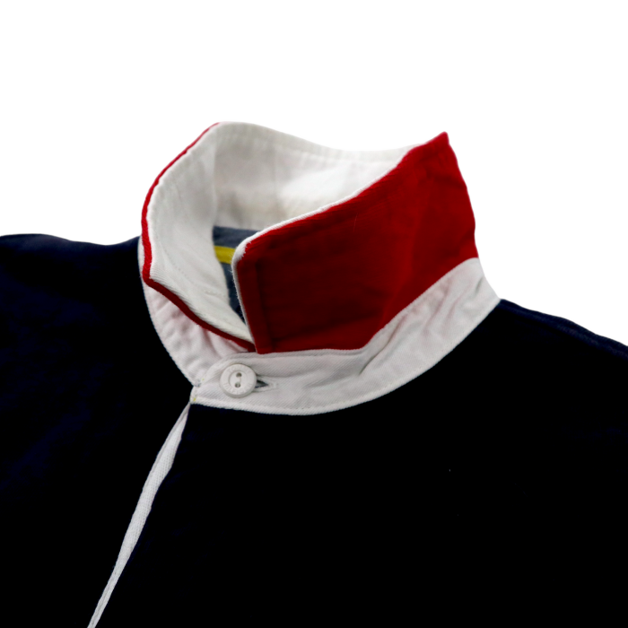 TOMMY HILFIGER ポロシャツ M ネイビー レッド コットン ロゴ刺繍 | Vintage.City 古着屋、古着コーデ情報を発信