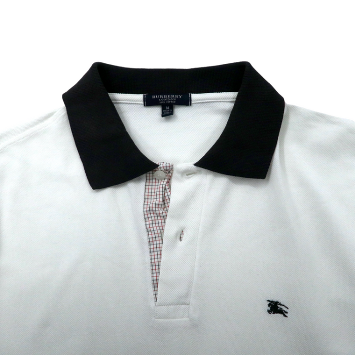 イギリス製 BURBERRY ポロシャツ M ホワイト コットン ワンポイントロゴ オールド | Vintage.City 빈티지숍, 빈티지 코디 정보