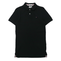 HILFIGER DENIM ポロシャツ S ブラック コットン American Brand | Vintage.City 古着屋、古着コーデ情報を発信