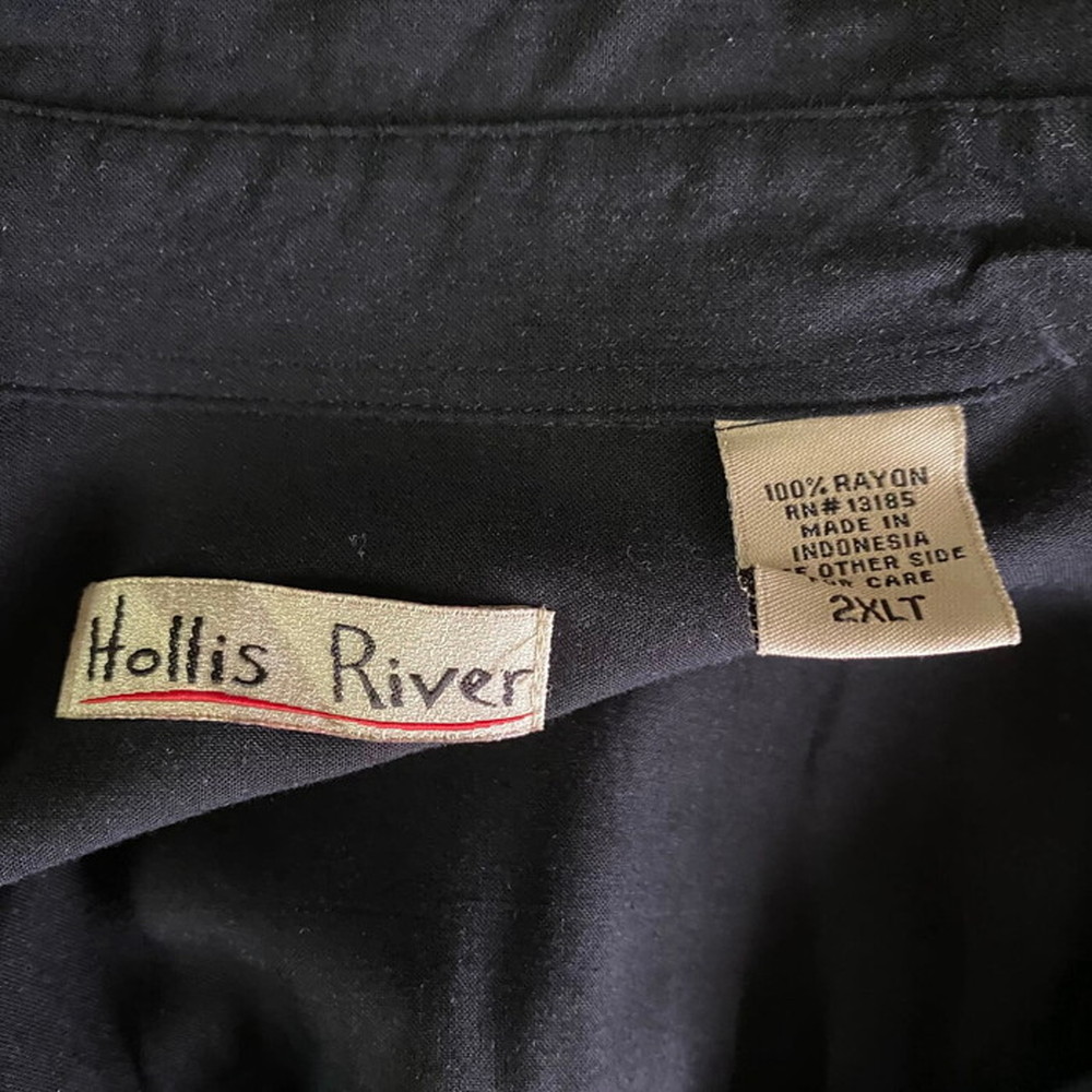 Hollis River レーヨン ハワイアンアロハシャツ メンズXXL /eaa33824785cm身幅