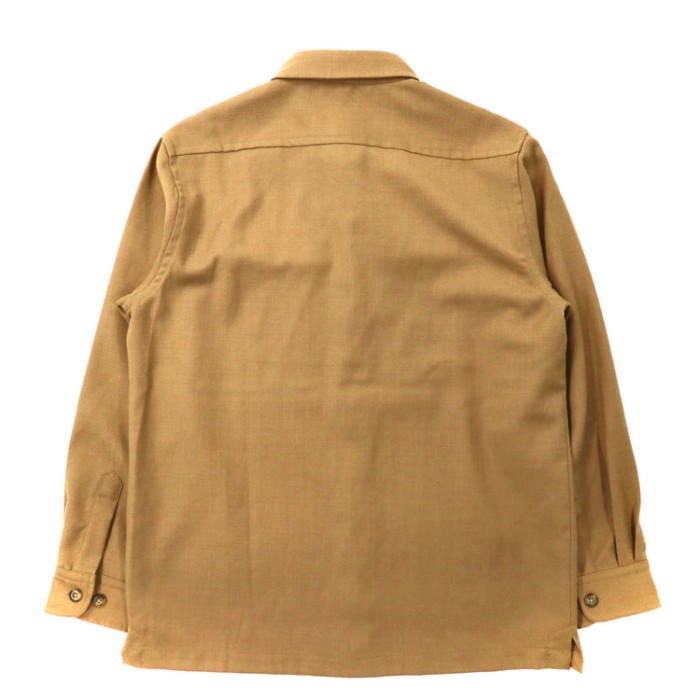 Eddie Bauer フランネルワークシャツ S ベージュ ウール LS WOOL BLEND SH JKT 未使用品 | Vintage.City 빈티지숍, 빈티지 코디 정보