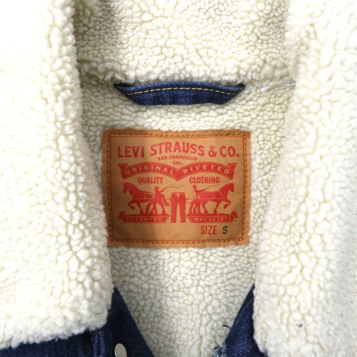 Levi's ボアトラッカージャケット S ブルー デニム | Vintage.City 빈티지숍, 빈티지 코디 정보
