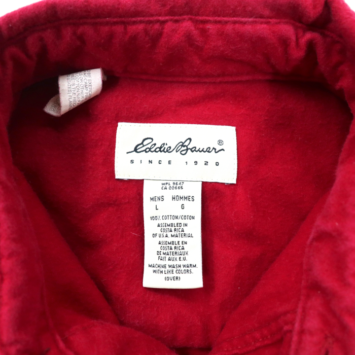 Eddie Bauer シャミークロスシャツ ビッグサイズ ワークシャツ L レッド コットン 90年代 | Vintage.City 빈티지숍, 빈티지 코디 정보
