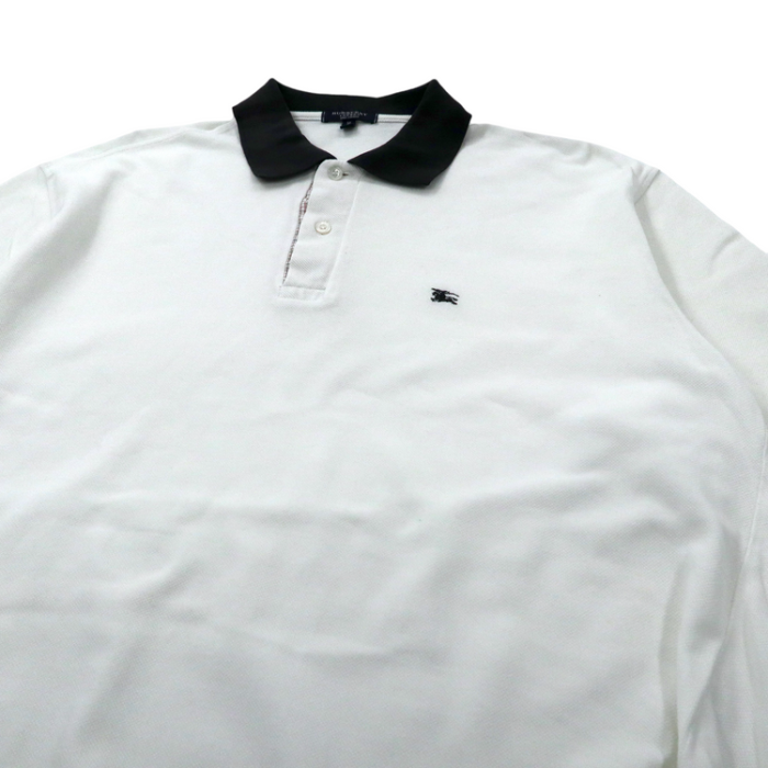 イギリス製 BURBERRY ポロシャツ M ホワイト コットン ワンポイントロゴ オールド | Vintage.City 빈티지숍, 빈티지 코디 정보