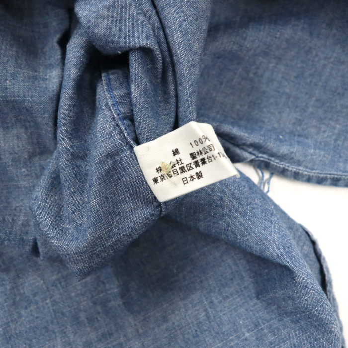 BLUE BLUE シャンブレー ワークシャツ 2 ブルー コットン 日本製 | Vintage.City 빈티지숍, 빈티지 코디 정보