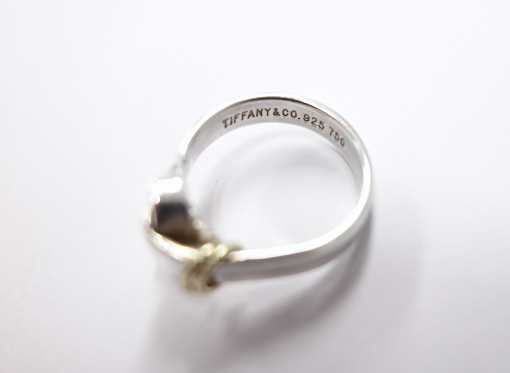 Tiffany & Co ティファニー ラブノット リング 指輪 925 18K 750 10号 ...