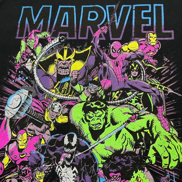 MARVEL】2XL ビッグシルエット ロゴ プリント オフィシャル 公式 T ...