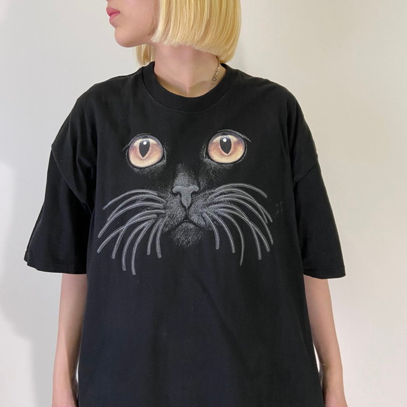 90s 猫 ねこ アニマル プリント Tシャツ メンズXL | Vintage.City