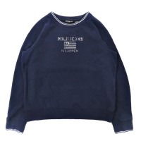 Polo Jeans Co. RALPH LAUREN リブライン ロゴプリント スウェット L ネイビー コットン 裏起毛 星条旗 90年代 | Vintage.City 빈티지숍, 빈티지 코디 정보