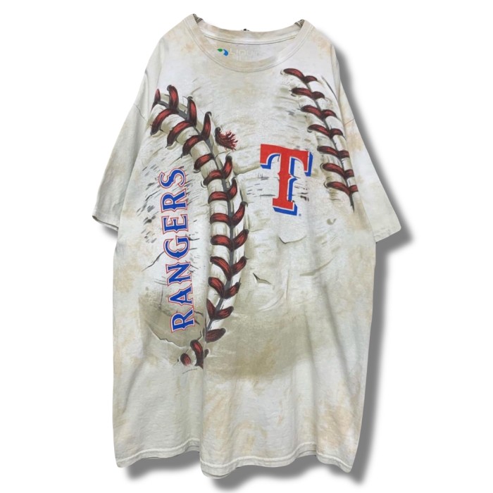 “RANGERS” Tie Dye Print Tee MLB LIQUID BLUE | Vintage.City 古着屋、古着コーデ情報を発信