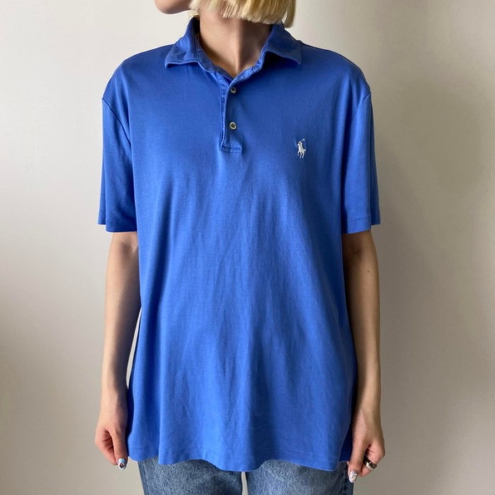 Polo Ralph Lauren ポロラルフローレン Tシャツ地 ポロシャツ メンズM | Vintage.City 古着屋、古着コーデ情報を発信