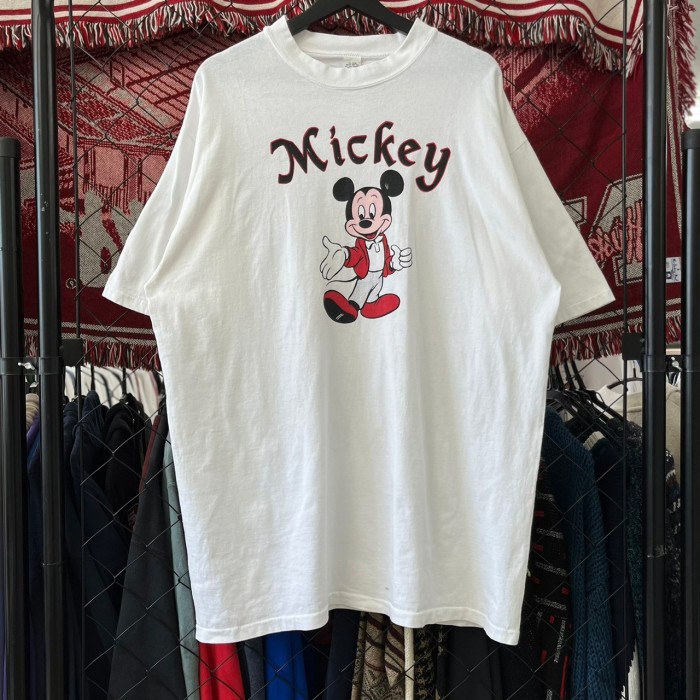 90s USA製 ミッキーマウス ディズニー系 半袖Tシャツ シングルステッチ ...