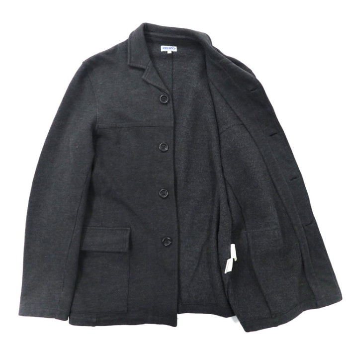 KENZO HOMME スウェットジャケット 2 グレー コットン 裏起毛 オールド 90年代 | Vintage.City 古着屋、古着コーデ情報を発信