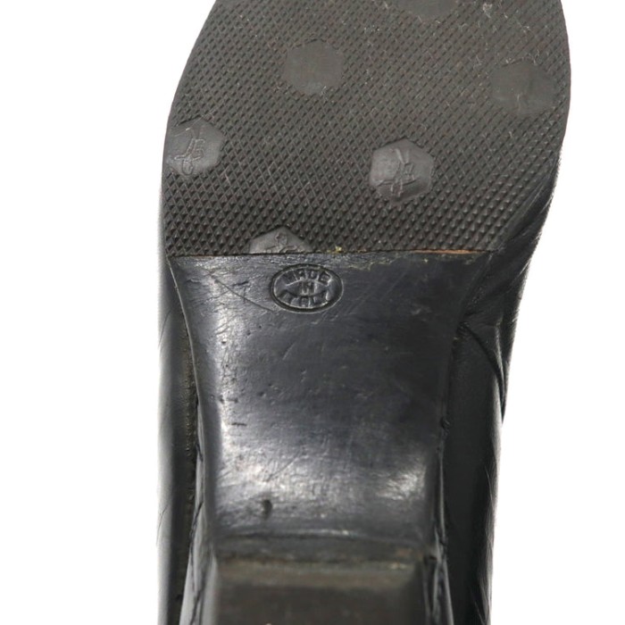 CHANEL フラットパンプス 22.5cm ブラック レザー キルティング マトラッセ イタリア製 | Vintage.City 古着屋、古着コーデ情報を発信