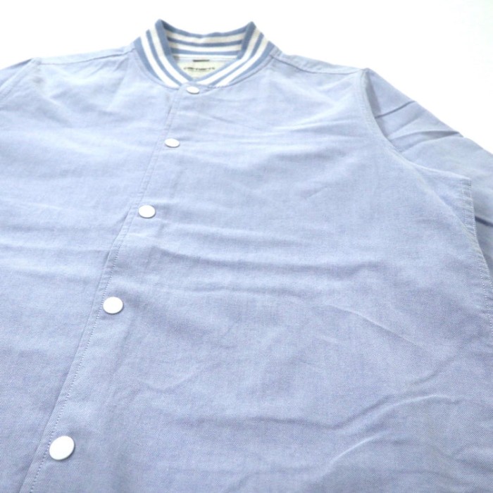 carhartt WIP スタジアムジャケットシャツ M ブルー コットン オックスフォード スナップボタン Bleach L/S ATLANTA SHIRT | Vintage.City 빈티지숍, 빈티지 코디 정보