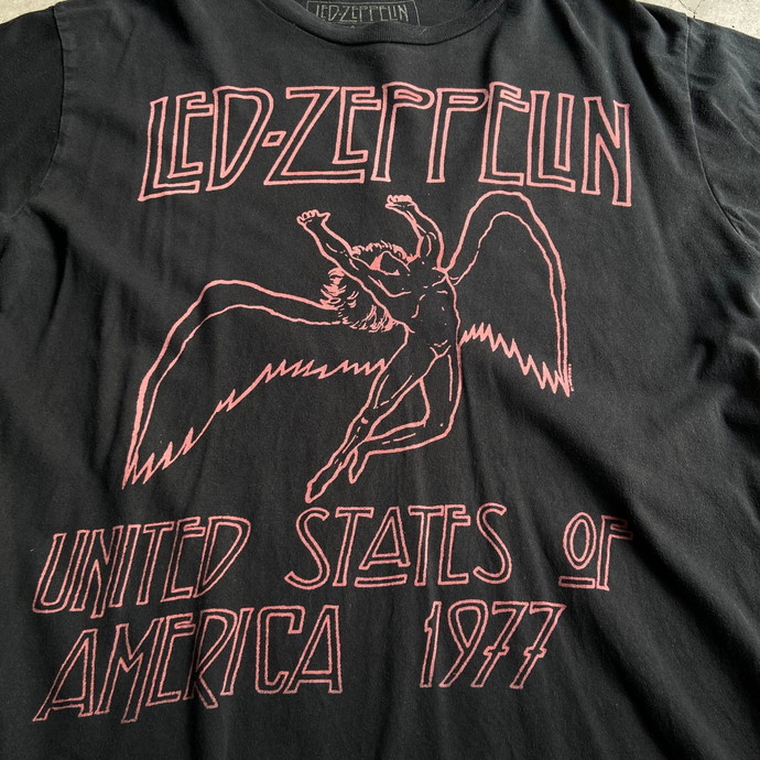 ビッグサイズ LED ZEPPELIN レッドツェッペリン USツアー 1977 リプリント バンドTシャツ メンズL | Vintage.City