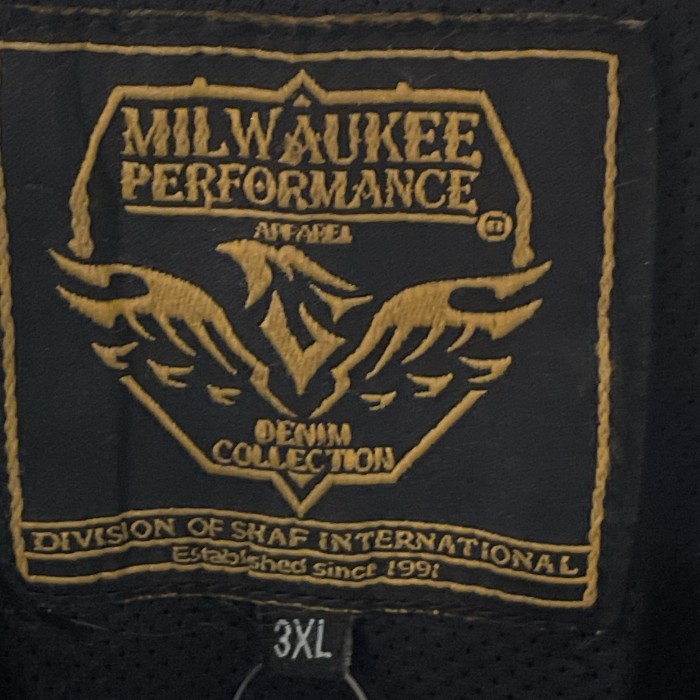 Milwaukee Performance　ミルウォーキーパフォーマンス　ブラックデニム　ガンポケット　ベストA499 | Vintage.City 古着屋、古着コーデ情報を発信