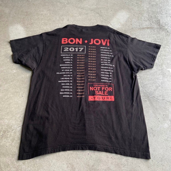 BON JOVI ボンジョヴィ 2017 NOT FOR SALE ツアー バンドTシャツ メンズXL | Vintage.City