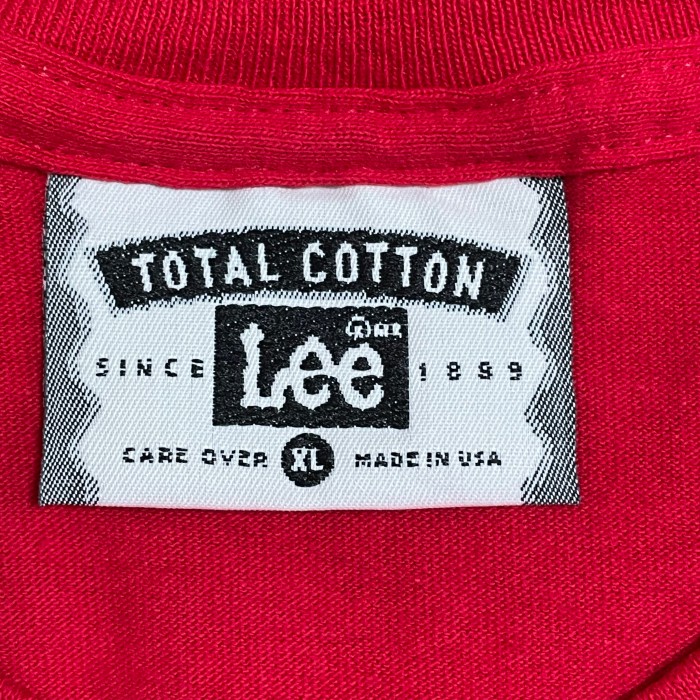 【Lee】90s USA製 ロゴ プリント Tシャツ  半袖 X-LARGE ビッグサイズ レッド US古着 | Vintage.City 古着屋、古着コーデ情報を発信