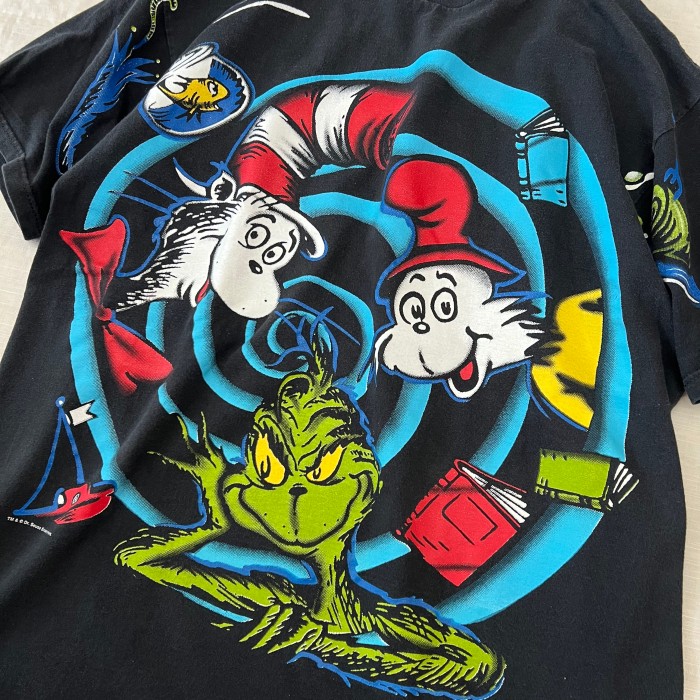90's~00's Dr.Seuss/ドクタースース キャラT グリンチ キャットインザ ...